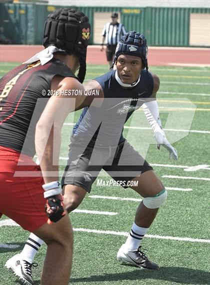 Thumbnail 3 in St. John Bosco vs. Mission Viejo (Battle at the Beach 7-on-7) photogallery.