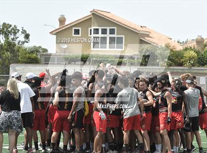 Thumbnail 2 in St. John Bosco vs. Mission Viejo (Battle at the Beach 7-on-7) photogallery.
