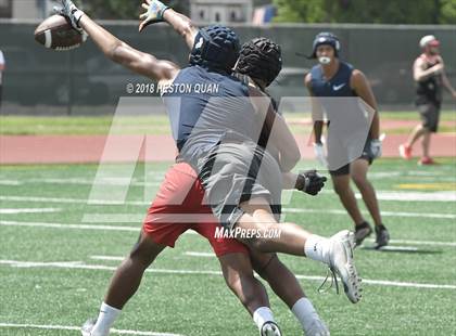 Thumbnail 1 in St. John Bosco vs. Mission Viejo (Battle at the Beach 7-on-7) photogallery.