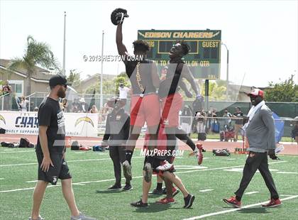 Thumbnail 3 in St. John Bosco vs. Mission Viejo (Battle at the Beach 7-on-7) photogallery.