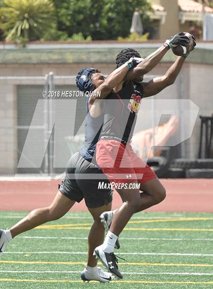 Thumbnail 2 in St. John Bosco vs. Mission Viejo (Battle at the Beach 7-on-7) photogallery.