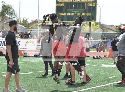 Thumbnail 1 in St. John Bosco vs. Mission Viejo (Battle at the Beach 7-on-7) photogallery.