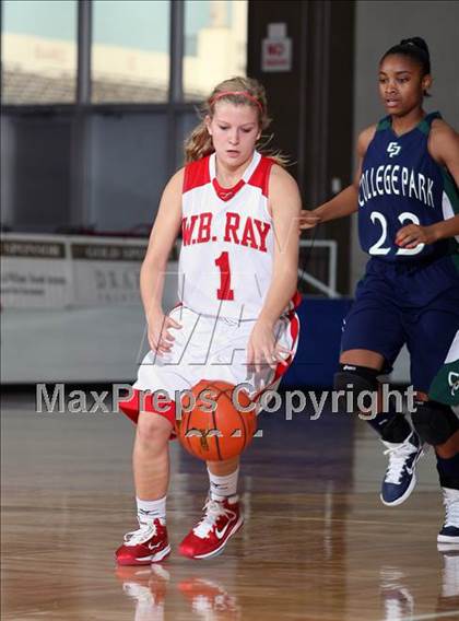 Thumbnail 2 in College Park vs W.B. Ray (McDonald's Texas Invitational) photogallery.