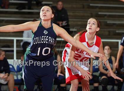 Thumbnail 1 in College Park vs W.B. Ray (McDonald's Texas Invitational) photogallery.