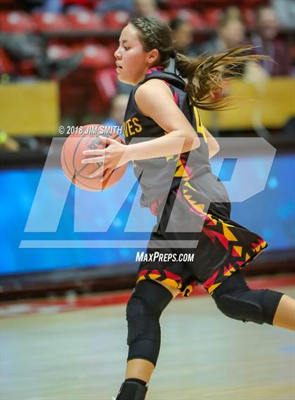 Thumbnail 3 in Santa Fe Indian @ Moriarty (NMAA 4A Quarterfinal) photogallery.