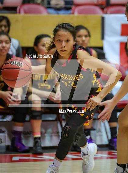 Thumbnail 3 in Santa Fe Indian @ Moriarty (NMAA 4A Quarterfinal) photogallery.