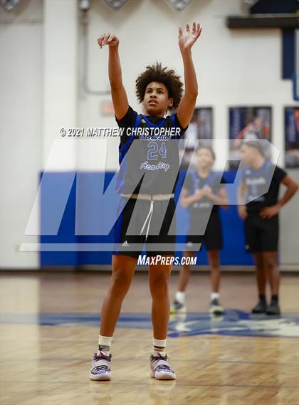 Thumbnail 1 in Clarksville Academy vs. Van Buren County (PCB Marlin Christmas Classic) photogallery.