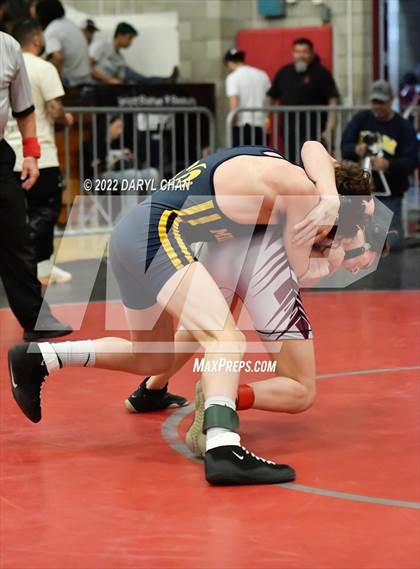 Thumbnail 2 in Milken vs Paloma Valley (CIF Southern Section Wrestling Championships) photogallery.