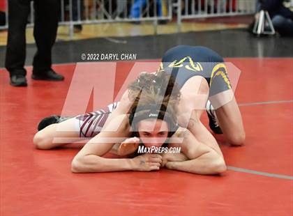 Thumbnail 3 in Milken vs Paloma Valley (CIF Southern Section Wrestling Championships) photogallery.