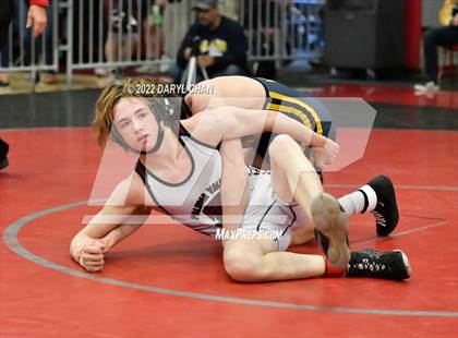 Thumbnail 3 in Milken vs Paloma Valley (CIF Southern Section Wrestling Championships) photogallery.