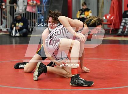Thumbnail 2 in Milken vs Paloma Valley (CIF Southern Section Wrestling Championships) photogallery.