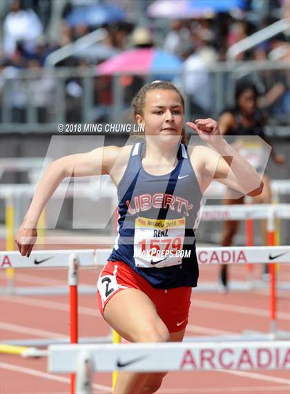 Thumbnail 3 in 51st Annual Arcadia Invitational (Girls 100 Meter Hurdles) photogallery.