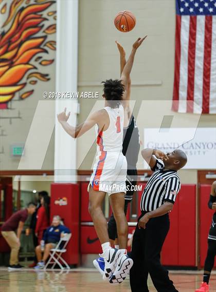 Thumbnail 2 in Bishop Gorman Vs Denton Guyer (Hoophall West Tournament) photogallery.