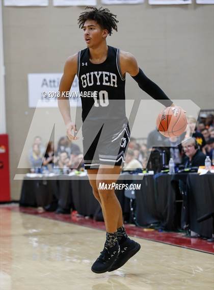 Thumbnail 2 in Bishop Gorman Vs Denton Guyer (Hoophall West Tournament) photogallery.