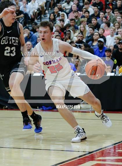 Thumbnail 1 in Bishop Gorman Vs Denton Guyer (Hoophall West Tournament) photogallery.