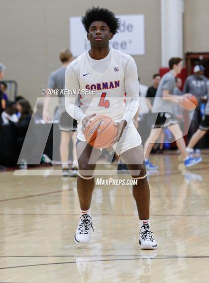 Thumbnail 1 in Bishop Gorman Vs Denton Guyer (Hoophall West Tournament) photogallery.