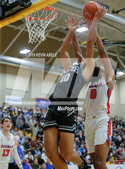 Thumbnail 3 in Bishop Gorman Vs Denton Guyer (Hoophall West Tournament) photogallery.