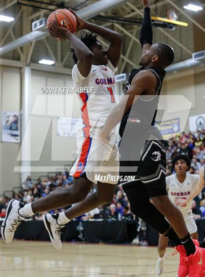 Thumbnail 3 in Bishop Gorman Vs Denton Guyer (Hoophall West Tournament) photogallery.