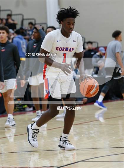 Thumbnail 3 in Bishop Gorman Vs Denton Guyer (Hoophall West Tournament) photogallery.
