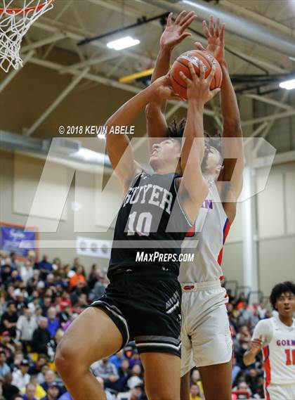 Thumbnail 2 in Bishop Gorman Vs Denton Guyer (Hoophall West Tournament) photogallery.
