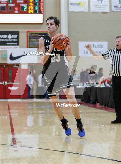 Thumbnail 2 in Bishop Gorman Vs Denton Guyer (Hoophall West Tournament) photogallery.