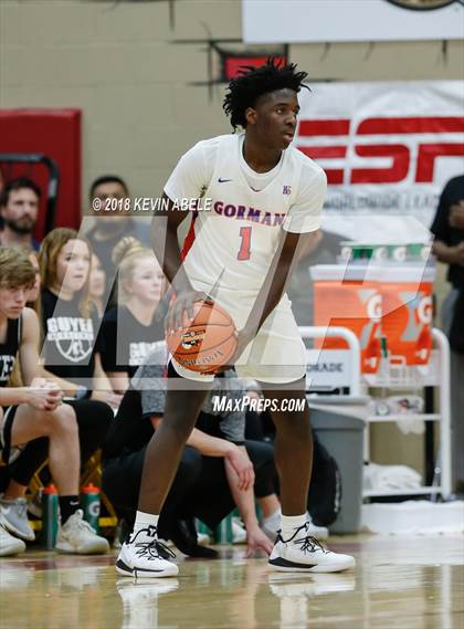 Thumbnail 3 in Bishop Gorman Vs Denton Guyer (Hoophall West Tournament) photogallery.