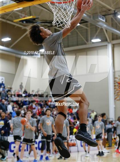 Thumbnail 1 in Bishop Gorman Vs Denton Guyer (Hoophall West Tournament) photogallery.
