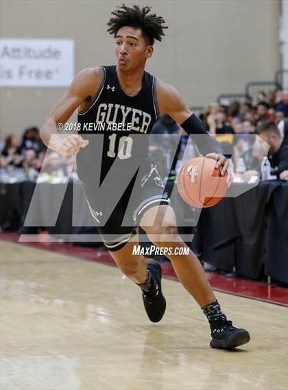 Thumbnail 1 in Bishop Gorman Vs Denton Guyer (Hoophall West Tournament) photogallery.