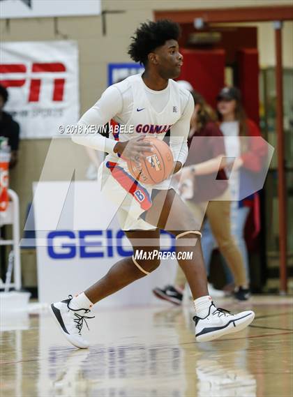 Thumbnail 1 in Bishop Gorman Vs Denton Guyer (Hoophall West Tournament) photogallery.