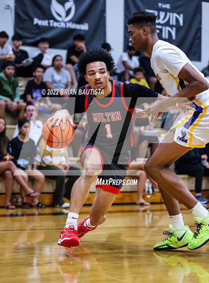 Thumbnail 1 in Montverde Academy vs Milton (Iolani Classic Honolulu - Day 5) photogallery.