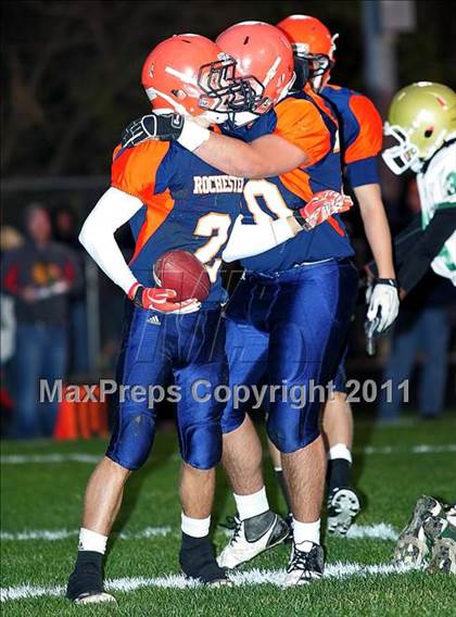 Thumbnail 2 in Bishop McNamara @ Rochester (IHSA Class 4A Quarterfinal) photogallery.