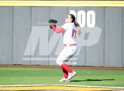 Thumbnail 2 in Ursuline Academy vs. Prairiland (Royse City Varsity Softball Tournament) photogallery.