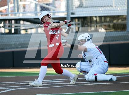 Thumbnail 1 in Ursuline Academy vs. Prairiland (Royse City Varsity Softball Tournament) photogallery.