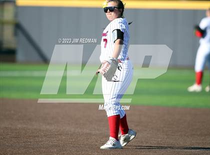 Thumbnail 2 in Ursuline Academy vs. Prairiland (Royse City Varsity Softball Tournament) photogallery.