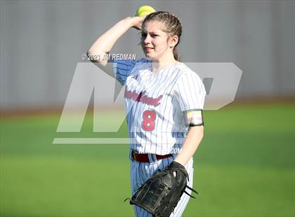 Thumbnail 2 in Ursuline Academy vs. Prairiland (Royse City Varsity Softball Tournament) photogallery.