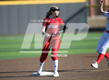 Thumbnail 2 in Ursuline Academy vs. Prairiland (Royse City Varsity Softball Tournament) photogallery.