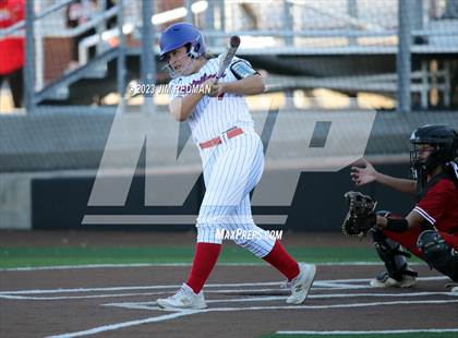 Thumbnail 3 in Ursuline Academy vs. Prairiland (Royse City Varsity Softball Tournament) photogallery.