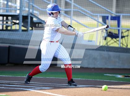Thumbnail 2 in Ursuline Academy vs. Prairiland (Royse City Varsity Softball Tournament) photogallery.