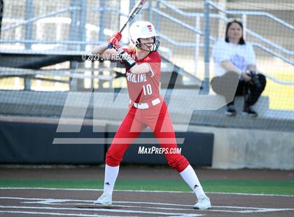 Thumbnail 2 in Ursuline Academy vs. Prairiland (Royse City Varsity Softball Tournament) photogallery.