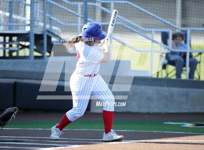 Thumbnail 1 in Ursuline Academy vs. Prairiland (Royse City Varsity Softball Tournament) photogallery.