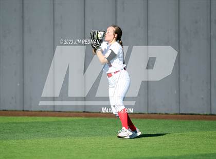 Thumbnail 1 in Ursuline Academy vs. Prairiland (Royse City Varsity Softball Tournament) photogallery.
