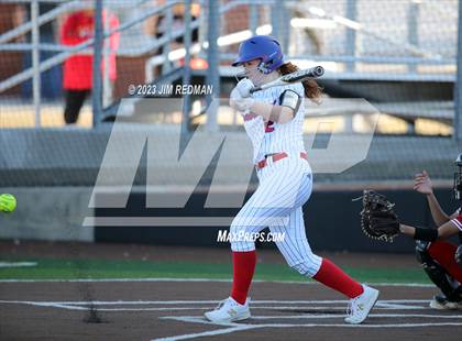 Thumbnail 1 in Ursuline Academy vs. Prairiland (Royse City Varsity Softball Tournament) photogallery.
