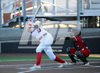 Thumbnail 3 in Ursuline Academy vs. Prairiland (Royse City Varsity Softball Tournament) photogallery.