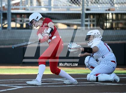 Thumbnail 1 in Ursuline Academy vs. Prairiland (Royse City Varsity Softball Tournament) photogallery.