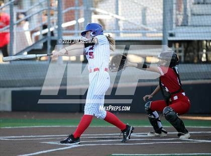 Thumbnail 3 in Ursuline Academy vs. Prairiland (Royse City Varsity Softball Tournament) photogallery.