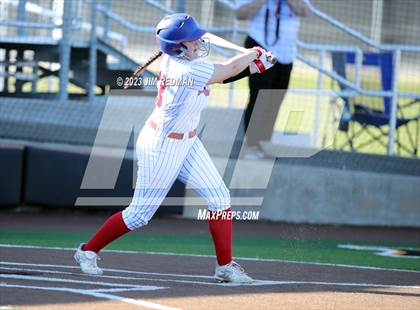 Thumbnail 2 in Ursuline Academy vs. Prairiland (Royse City Varsity Softball Tournament) photogallery.