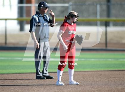 Thumbnail 2 in Ursuline Academy vs. Prairiland (Royse City Varsity Softball Tournament) photogallery.