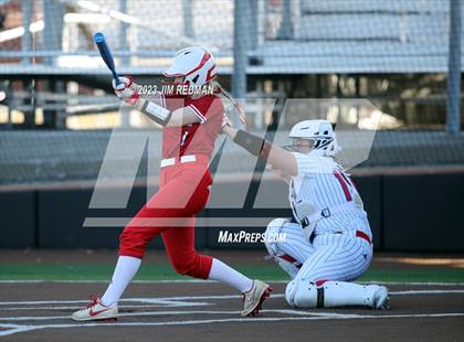 Thumbnail 2 in Ursuline Academy vs. Prairiland (Royse City Varsity Softball Tournament) photogallery.