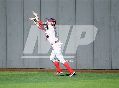 Thumbnail 3 in Ursuline Academy vs. Prairiland (Royse City Varsity Softball Tournament) photogallery.