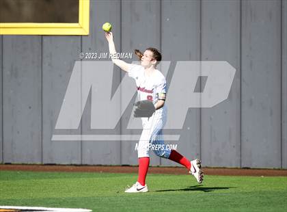 Thumbnail 2 in Ursuline Academy vs. Prairiland (Royse City Varsity Softball Tournament) photogallery.